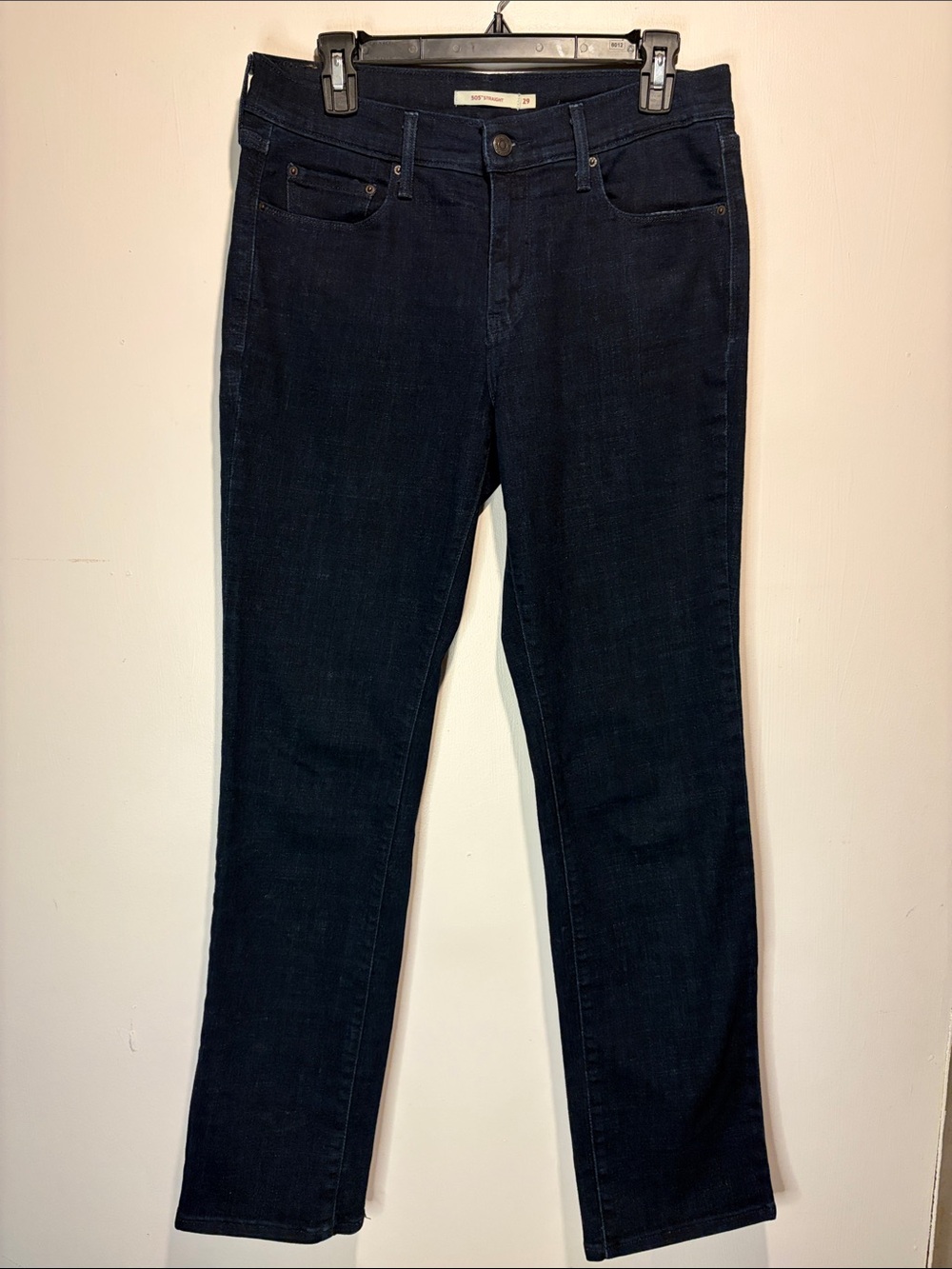 Levi's Dark Wash 505 Straight Leg Classic Denim Jeans Size 29